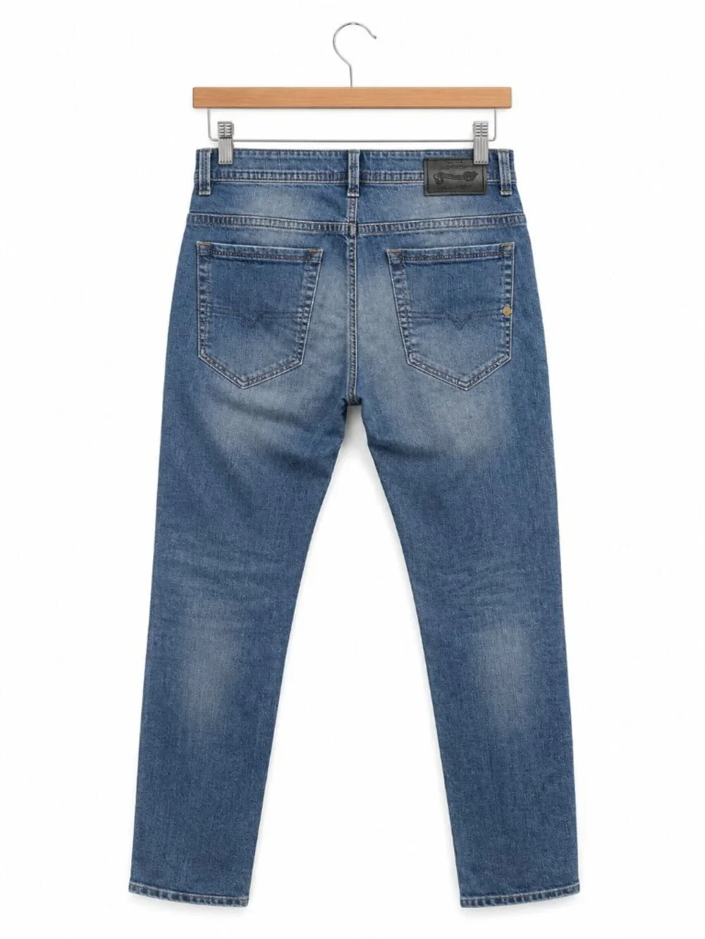 Diesel Industry Denim Division Distressed Slim Jeans Mens 28 Blue Medium Wash